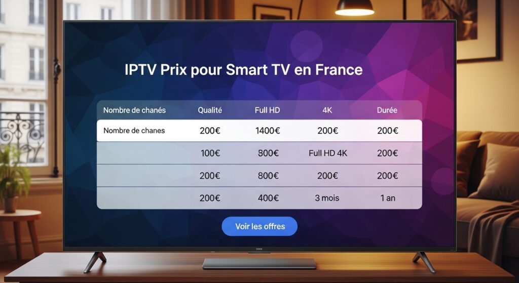 iptv prix